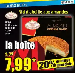 Norma Nid d'abeille aux amandes offre