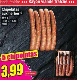 Norma Chipolatas aux herbes offre