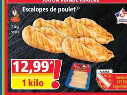 Norma Siebert escalopes de poulet offre