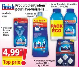 Norma Finish produit d'entretien pour lave-vaisselle offre