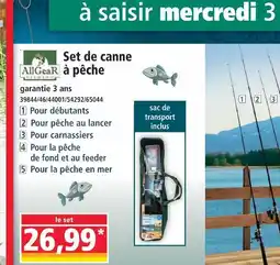 Norma Allgear set de canne à pêche offre