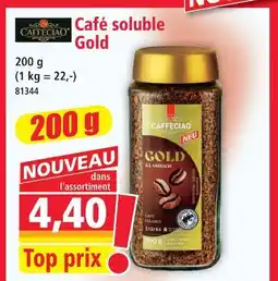 Norma Caffeciao café soluble gold offre