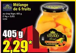 Norma Mikado mélange de 6 fruits offre