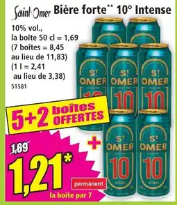 Norma Saint-omer bière forte 10° intense offre