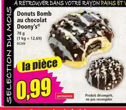 Norma Doony's donuts bomb au chocolat offre