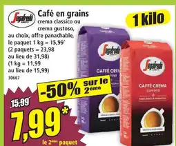 Norma Segafredo café en grains offre