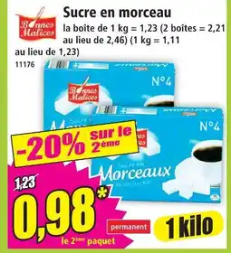 Norma Bonnes malices sucre en morceau offre