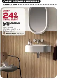 Gedimat Carrelage mur set 7.0 offre