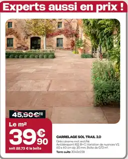 Gedimat Carrelage sol trail 2.0 offre