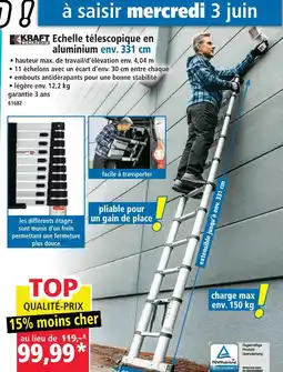 Norma Kraft werkzeuge echelle télescopique en aluminium offre