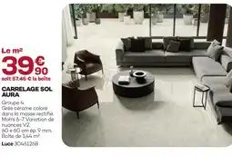 Gedimat Carrelage sol aura offre