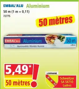 Norma Embal'alu aluminium offre