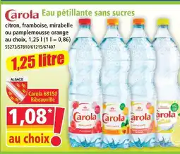 Norma Carola eau pétillante sans sucres offre