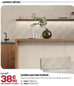 Gedimat Carrelage mur pursue offre