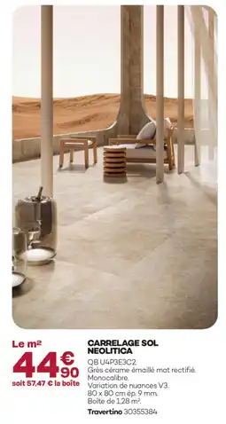 Gedimat Carrelage sol neolitica offre
