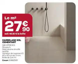 Gedimat Carrelage sol cementart offre