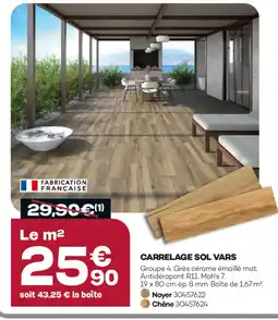 Gedimat Carrelage sol vars offre
