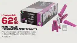 Gedimat Sidamo pince + cales + croisillons autonivelants offre