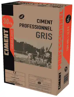 Brico Dépôt Ciment gris cem ii b-l 32,5 r nf 30 kg (1) offre