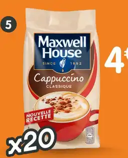 b&m Maxwell house capuccino soluble offre
