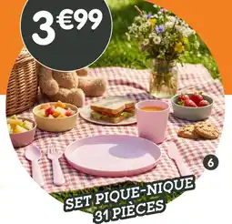 b&m Set pique-nique 31 pièces en plastique offre