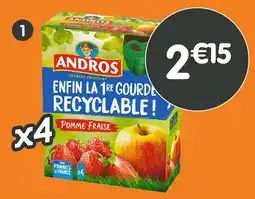 b&m Andros gourdes compotes fraise offre