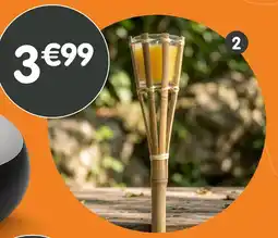 b&m Torche citronnelle bambou offre