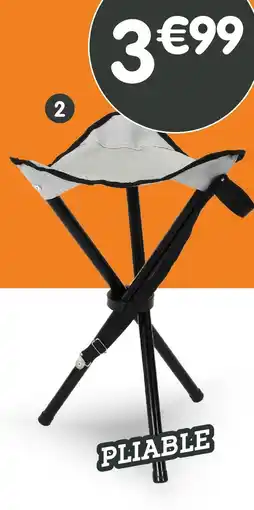 b&m Tabouret de camping pliable offre