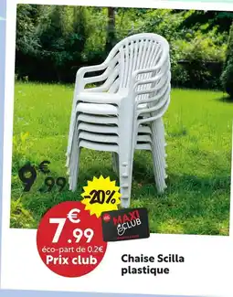 Maxi Bazar Chaise scilla plastique offre