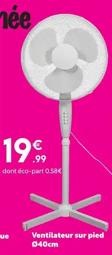 Maxi Bazar Ventilateur sur pied offre