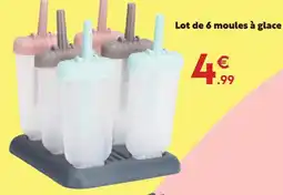 Maxi Bazar Lot de 6 moules à glace offre