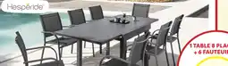 Maxi Bazar Hespéride table extensible piazza aluminium 8 places offre