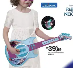 JouéClub Guitare électronique lumineuse offre