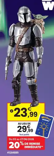 JouéClub Star wars figurine the mandalorian 28 cm offre