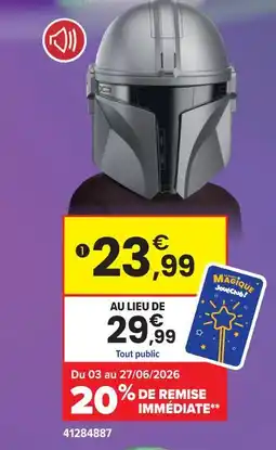 JouéClub Masque électronique the mandalorian | 5 ans offre