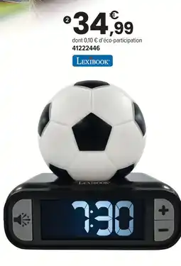 JouéClub Lexibook réveil digital ballon de foot offre