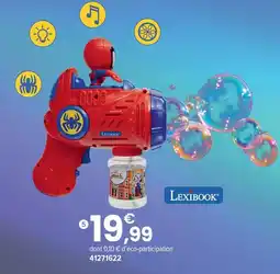 JouéClub Lexibook lanceur à bulles offre