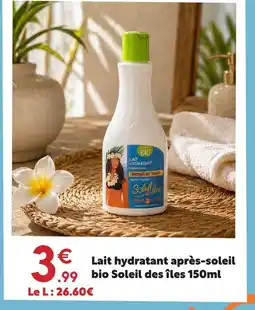 Maxi Bazar Soleil des îles lait hydratant après-soleil bio offre