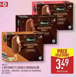 ALDI MUCCI 4 batonnets double enrobage offre