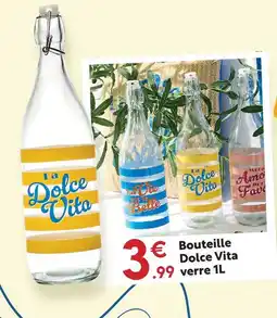 Maxi Bazar Bouteille dolce vita verre offre