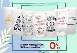 Maxi Bazar Gobelet message offre