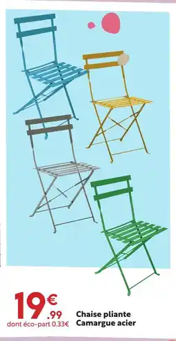 Maxi Bazar Chaise pliante camargue acier offre
