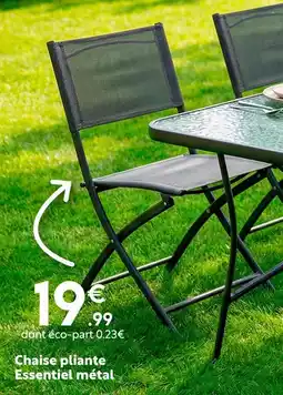 Maxi Bazar Chaise pliante essentiel métal offre