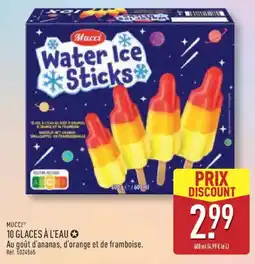 ALDI MUCCI 10 glaces à l'eau offre