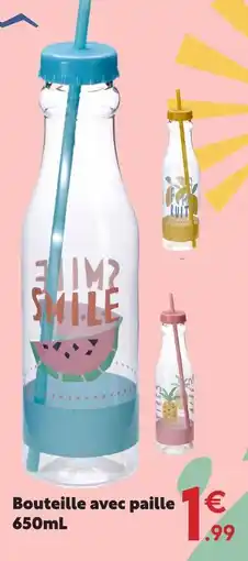 Maxi Bazar Bouteille avec paille offre