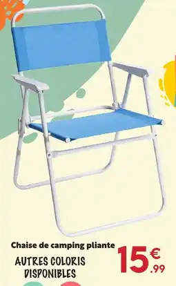 Maxi Bazar Chaise de camping pliante offre