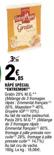 E.Leclerc Entremont - râpe spécial offre