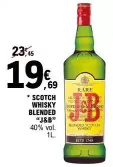 E.Leclerc J&b - scotch whisky blended offre