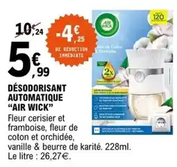 E.Leclerc Air wick - désodorisant automatique offre