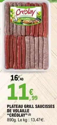 E.Leclerc Creolay - plateau grill saucisses de volaille offre